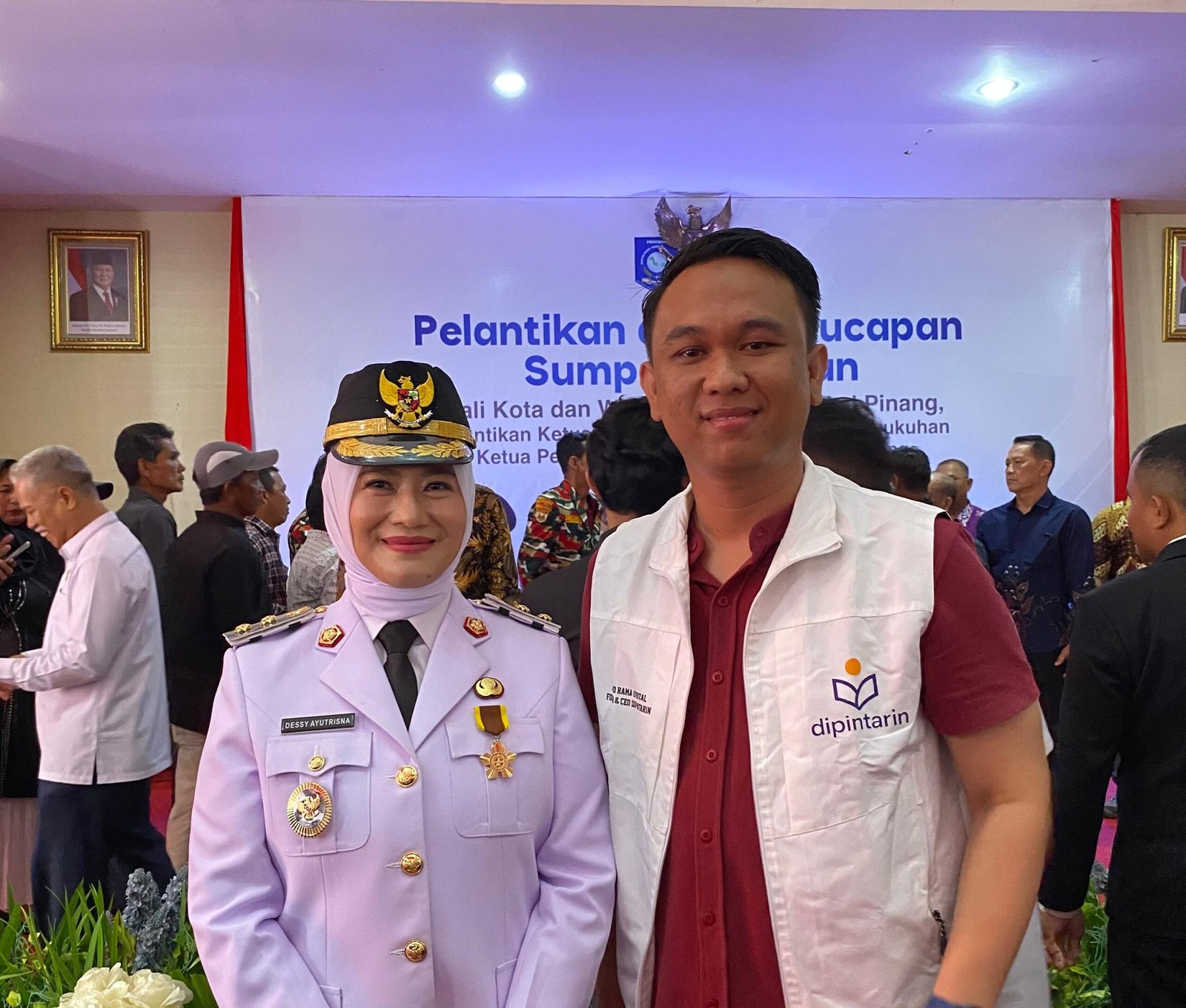 CEO Dipintarin AHMAD RAMA EFRIZAL S.E.,M.M Ucapkan Selamat kepada Prof. Udin dan Cece Dessy, Siap Dukung Pangkalpinang Jadi Kota Cerdas